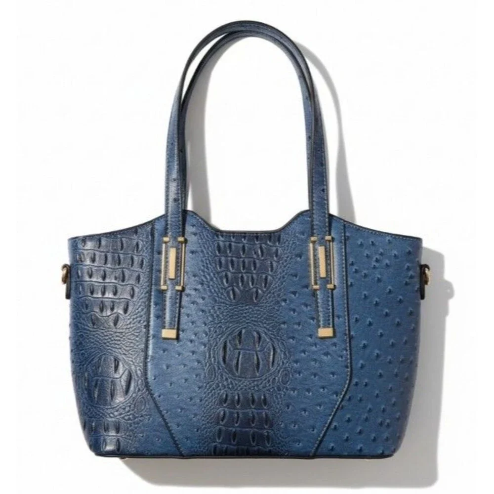 Faux Leather Ostrich Bag